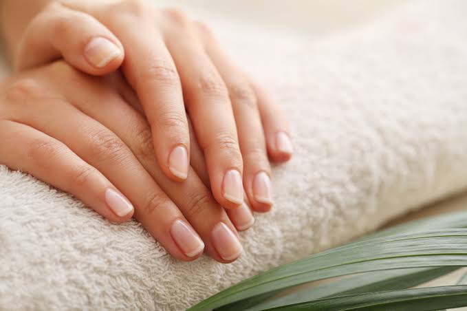 Natural hygienic manicure result